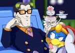  customer_service_(kirby) escargoon fellatio king_dedede kirby_(series) maid_uniform yaoi 