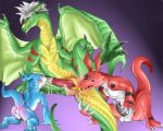  digimon guilmon narse narse_(artist) veemon 