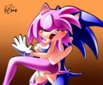 amy_rose breast_grab from_behind nancher sega sonamy sonic sonic_the_hedgehog sonic_the_hedgehog_(series) vaginal