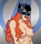  1girl avengers breasts erect_nipples female female_only gigantor_(artist) hellcat hellcat_(marvel) lipstick marvel nude patsy_walker smile solo_female upper_body 