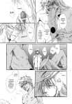  2boys bleach comic doujinshi fellatio handjob monochrome muscular_male szayel_aporro yaoi yylfordt_granz 