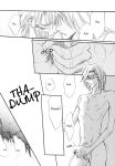  2boys bleach comic doujinshi fellatio handjob monochrome muscular_male szayel_aporro yaoi yylfordt_granz 