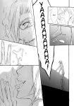  2boys bleach comic doujinshi fellatio handjob monochrome muscular_male szayel_aporro yaoi yylfordt_granz 