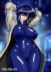 big_breasts bodysuit breasts cameltoe g1r0r0 ghost_in_the_shell ghost_in_the_shell_stand_alone_complex kusanagi_motoko looking_back motoko_kusanagi solo