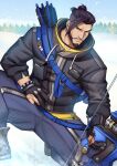 1girl alternate_version_available clothed hanzo_(overwatch) kienbiu male male_only overwatch solo_male yaoi yaoi