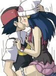  1boy 1girl art artist_request ash_ketchum babe baseball_cap beanie black_hair blue_hair blush closed_eyes clothed_sex clothes couple cowgirl_position cum cum_drip cum_inside dawn_(pokemon) girl_on_top hair_ornament half_updo hand_on_head hat hikari_(pokemon) hugging humans_of_pokemon internal_cumshot kissing long_hair love nintendo panties_around_leg panties_around_one_leg pink_skirt pokemon pokemon_(anime) pokemon_(game) pokemon_dppt poketch red_scarf satoshi_(pokemon) scarf sex shirt short_hair short_sleeves skirt sleeveless sweat vaginal white_panties 