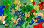 2008 7boys aquaman arthur_curry batman batman_(series) bruce_wayne clark_kent dc dc_comics gay green_lantern hal_jordan icemanblue justice_league kyle_rayner male male/male male_only martian_manhunter multiple_boys parallax superman superman_(series) tagme the_flash wally_west yaoi