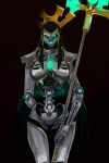  egyptian egyptian_clothes egyptian_female evil_smile mecha mechanical mechanophilia necron pixiv robot_girl robot_humanoid robot_joints warhammer_(franchise) warhammer_40k 