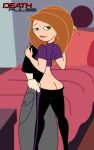  ass ass_cleavage deathpulse deathpulse_(artist) disney imminent_sex kim_possible kimberly_ann_possible looking_back ron_stoppable 