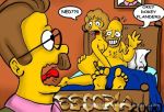 escoria homer_simpson maude_flanders ned_flanders the_simpsons yellow_skin