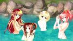 4girls alice_(wonderland) betty_(wonderland) breilliat_(wonderland) maria_(wonderland) onsen wonderland_online