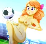 1girl breasts equestria_girls female football_(ball) friendship_is_magic my_little_pony nude the-butch-x the-butcher-x