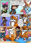 archie_comics bunnie_rabbot comic fbz miles_"tails"_prower multiple_tails sally_acorn sega sonic sonic_team tail teacher's_pets text