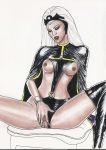 areolae breasts edithemad marvel nipples no_bra no_panties ororo_munroe pussy spread_legs spread_pussy storm_(x-men) x-men