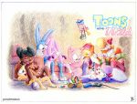  babs_bunny buster_bunny fifi_la_fume hampton_j_pig hamton_j_pig joe_randel joe_randel_(artist) mary_melody montana_max plucky_duck shirley_the_loon sweetie tiny_toon_adventures 