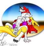 crossover digimon final_fantasy final_fantasy_ix freya_crescent glenn_(artist) renamon