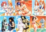 akatsuki akatsuki_(naruto) animal_path beach bikini black_hair blonde_hair blue_hair breasts brown_hair deidara gender_swap genderswap green_hair hidan hoshigaki_kisame itachi_uchiha kakuzu kisame_hoshigaki konan long_hair multiple_girls naruto nipples obito_uchiha orange_hair pain_(character) pain_(naruto) pein piercing ponytail red_hair rule_63 sasori school_swimsuit short_hair sportswear stitches swimsuit tobi watapoku watapoku_(artist) white_hair zetsu