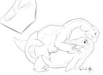 anal_penetration greyscale ictiosaur land_before_time littlefoot monochrome tail tora-shiromaru