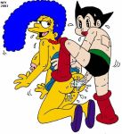  2003 astro_boy marge_simpson nev_(artist) the_simpsons yellow_skin 