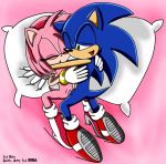 amy_rose blue_fur hedgehot pink_fur riku sega sonic sonic_team sonic_the_hedgehog