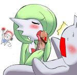 2ch breasts dogu drawfag fellatio gardevoir hat lowres naughty_face oral penis poke_ball pokemon pokemon_(creature) solo solo_focus source_request