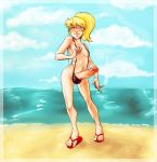  beach breasts erect_nipples erection eva_sirkowski futanari miss_dynamite penis sirkowski small_breasts webcomic 