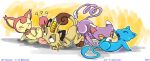  annie-mae glameow meowth mew pokemon skitty 