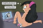 ass dildo erect_nipples erection flat_chested hairless_pussy masturbation nipples nude penis pussy pussy_juice reverse_cowgirl_position small_breasts the_fairly_oddparents tommy_simms trixie_tang vaginal