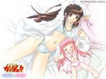  brown_hair comic konjiki_no_gash!! long_hair megumi_oumi oumi_megumi pillow pink_hair tia tio_(konjiki_no_gash!!) zatch_bell 