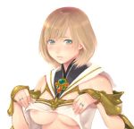  1girl ashelia_b&#039;nargin_dalmasca breasts female_only final_fantasy final_fantasy_xii nipples shy upper_body 