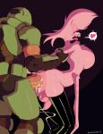  2boys anal anal_sex angel_dust_(hazbin_hotel) ass ass balls bare_shoulders bethesda_softworks big_breasts big_breasts breasts crossover crossover_pairing crossover_shipping cum cum_in_ass cum_inside cum_while_penetrated cumshot doom doom_slayer_(doom) dracreloaded femboy four_arms hazbin_hotel heart id_software male male_on_femboy male_only open_mouth penis power_armor sex sharp_teeth simple_background stockings tongue veiny_penis video_game_character yaoi yaoi 