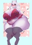 1girl 1girl 2020 anthro belly big_breasts blush boss_monster bovid bra breasts caprine clothed clothing eyelashes ezukapizumu furry high_res horn huge_breasts legwear looking_at_viewer mammal mature_female navel red_eyes slightly_chubby thick_thighs toriel undertale underwear video_games