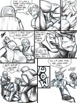 comic flash_man mega_man monochrome quick_man wood_man