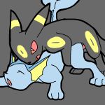 black_fur blacky_(pokemon) blue_fur creatures_(company) dark_type_pokemon eeveelution furry game_freak gen_1_pokemon gen_2_pokemon nintendo pokemon pokemon_(anime) pokemon_(creature) pokemon_(game) pokemon_(species) showers_(pokemon) tail umbreon vaporeon water_type_pokemon