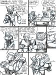 comic flash_man mega_man monochrome quick_man wood_man