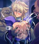 big_breasts blonde_hair blue_eyes breath_of_fire_(series) capcom female_focus fondling huge_breasts ichijiku lactation licking nina_(breath_of_fire_ii) rape short_hair topless topless_female