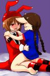  bemani braided_hair nyami_(pop&#039;n_music) pigtails pop&#039;n_music red_eyes red_hair timer_(pop&#039;n_music) usagimimi vaginal 