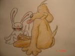 furry lagomorph lagomorph_humanoid max_(sam_and_max) penis sam_(sam_and_max) sam_and_max white_fur