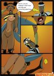  bumblebee bumblebee_vs_dr_light comic comics-toons dc_comics dcau dr_light dr_light_(dc) okunev teen_titans 