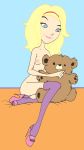 american_dragon:_jake_long fluffy_(artist) high_heels rose_(huntsgirl) solo stockings stuffed_animal