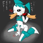  artist_request bolts censored cum facial fellatio handjob jenny_wakeman my_life_as_a_teenage_robot oral penis robot tears translated xj-9 