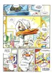 bathroom brushing_teeth comic disney donald_duck tagme