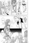  bleach comic grimmjow inoue_orihime monochrome 