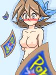  breasts brown_eyes brown_hair creatures_(company) game_freak humans_of_pokemon mint_(pokemon) nintendo nude_female pokemon_(anime) pokemon_(game) pokemon_card_gb2:_here_comes_team_gr! pokemon_tcg porkyman trading_card_game 