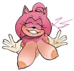 1000cringestar2_(artist) 1000cringestare_(artist) 2024 amy_rose big_breasts breasts breasts_out drooping_breasts sega self_upload sonic_the_hedgehog_(series)