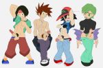 ash_ketchum drew erection gary_oak penis pokemon satoshi shigeru topless tracey_sketchit trainer