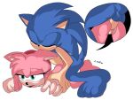  1boy 1girl 1girl amy_rose anus j_nsfw penis penis_in_ass penis_in_pussy sega sex sonic_the_hedgehog sonic_the_hedgehog_(series) testicle 