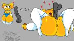 <3 1boy 1boy1girl 1girl :3 anon anonymous big_ass big_penis breasts emoji grey_background jp20414(artist) jp20414(oc) katy_(jjoyplus) mask owo penis_in_pussy pixel_art sex thick thick_thighs thighs xd yellow_skin