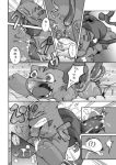 bulbasaur charmander comic gengar monochrome pokemon