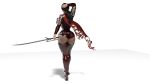  3d armor big_ass bigotedeplorable high_heels midway_games mortal_kombat mortal_kombat_11 red_hair silf skarlet_(mortal_kombat) 